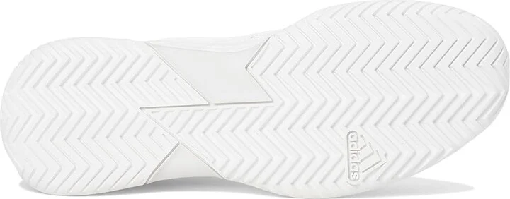 adidas Defiant Speed 2 Tennis Shoes Women's Tennis Shoes White/White/Grey : 8 B - Medium, Rubber - Image 3