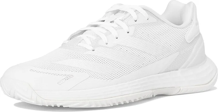 adidas Defiant Speed 2 Tennis Shoes Women's Tennis Shoes White/White/Grey : 8 B - Medium, Rubber - Image 5