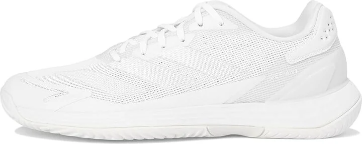 adidas Defiant Speed 2 Tennis Shoes Women's Tennis Shoes White/White/Grey : 8 B - Medium, Rubber - Image 6