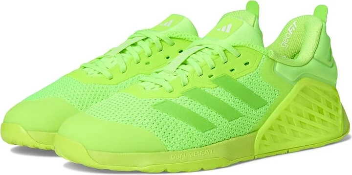 adidas Dropset 3 Trainer Athletic Shoes Lucid Lemon/Lucid Lemon/Lucid Lemon : Men's 9.5 - Women's 10.5 Medium, Rubber/Synthetic