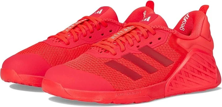 adidas Dropset 3 Trainer Athletic Shoes Lucid Red/Lucid Red/Lucid Red : Men's 11.5 - Women's 12.5 Medium, Rubber/Synthetic