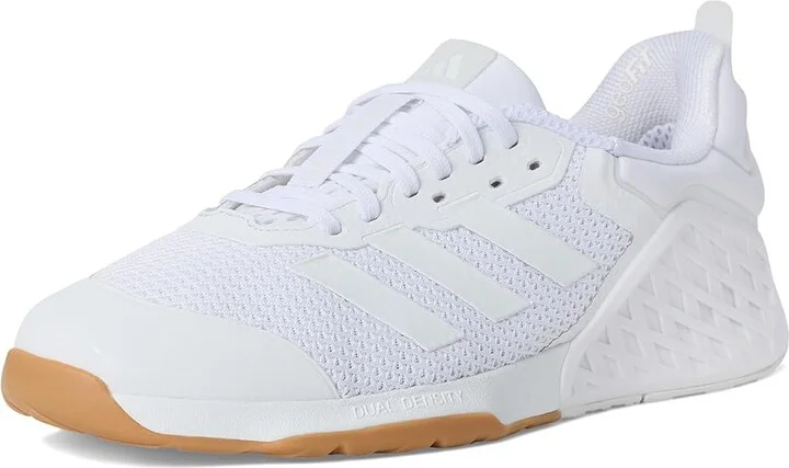 adidas Dropset 3 Trainer Athletic Shoes White/Crystal White/Crystal White : Men's 9 - Women's 10 Medium, Rubber/Synthetic - Image 5