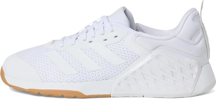 adidas Dropset 3 Trainer Athletic Shoes White/Crystal White/Crystal White : Men's 9 - Women's 10 Medium, Rubber/Synthetic - Image 6