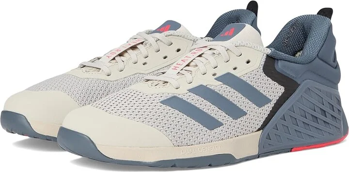adidas Dropset 3 Trainer Athletic Shoes Wonder Alumina/Onyx/Lucid Red : Men's 4.5 - Women's 5.5 Medium, Rubber/Synthetic