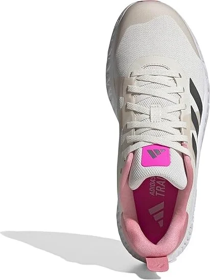adidas Dropset 3 Trainer Women's Shoes Chalk White/Iron Metallic/Lucid Pink : 10 B - Medium, Textile - Image 2