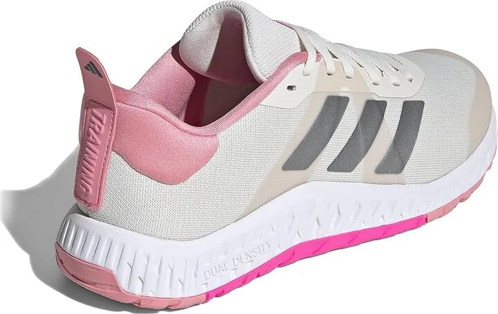 adidas Dropset 3 Trainer Women's Shoes Chalk White/Iron Metallic/Lucid Pink : 10 B - Medium, Textile - Image 4
