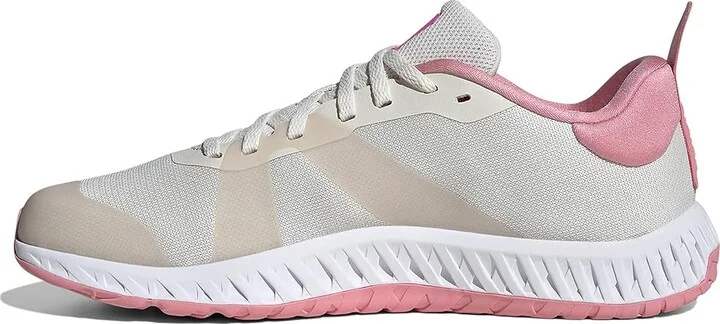 adidas Dropset 3 Trainer Women's Shoes Chalk White/Iron Metallic/Lucid Pink : 10 B - Medium, Textile - Image 5