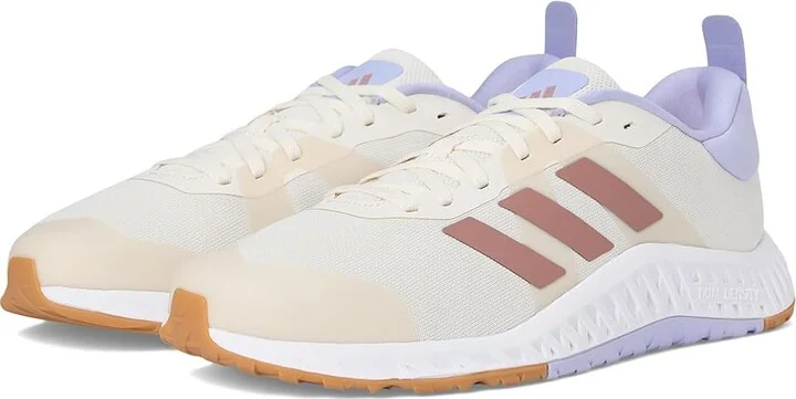 adidas Everyset Trainer Women's Shoes Chalk White/Warm Clay/Violet Tone : 9.5 B - Medium, Textile