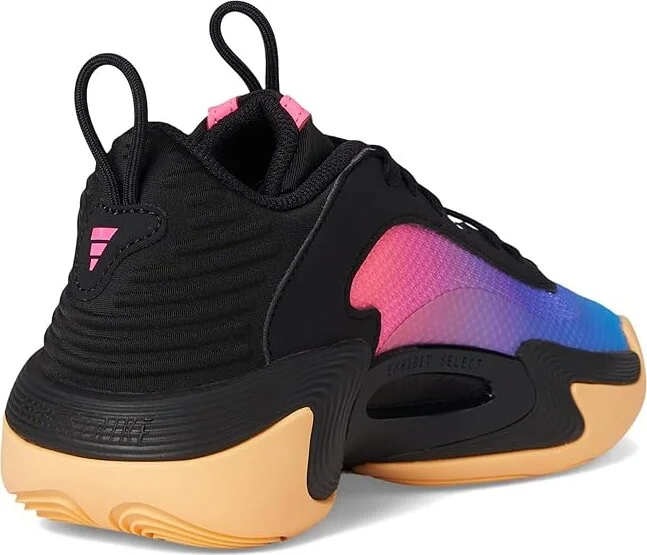 adidas Exhibit Select Mid Basketball Shoes Women's Basketball Shoes Black/Supplier Colour/Lucid Pink : 9 B - Medium - Image 4
