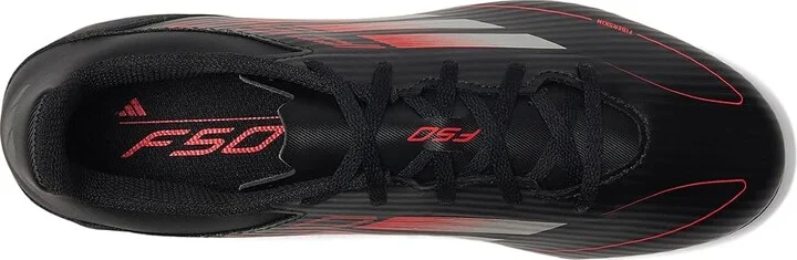adidas F50 Club Firm Ground/Multi Ground Soccer Cleats Soccer Shoes Black/Iron Metallic/Lucid Red : Men's 12 - Women's 13 Medium, Rubber - Image 2