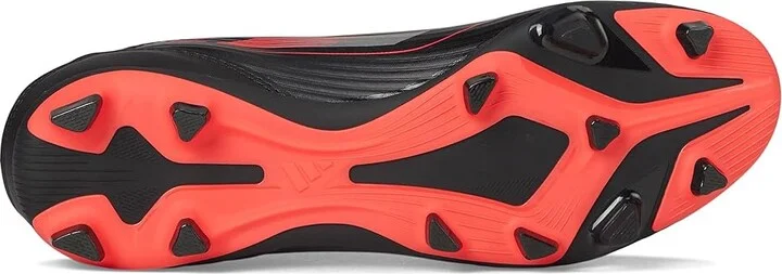 adidas F50 Club Firm Ground/Multi Ground Soccer Cleats Soccer Shoes Black/Iron Metallic/Lucid Red : Men's 12 - Women's 13 Medium, Rubber - Image 3