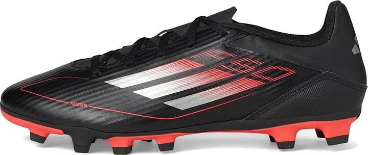 adidas F50 Club Firm Ground/Multi Ground Soccer Cleats Soccer Shoes Black/Iron Metallic/Lucid Red : Men's 12 - Women's 13 Medium, Rubber - Image 6