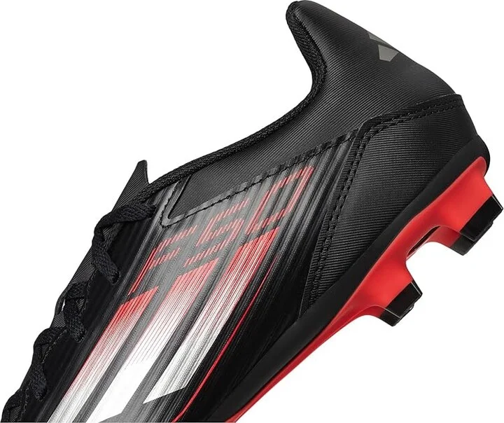 adidas F50 Club Firm Ground/Multi Ground Soccer Cleats Soccer Shoes Black/Iron Metallic/Lucid Red : Men's 12 - Women's 13 Medium, Rubber - Image 7