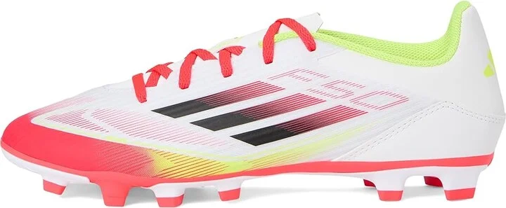 adidas F50 Club Firm Ground/Multi Ground Soccer Cleats Soccer Shoes White/Black/Solar Yellow : Men's 10 - Women's 11 Medium, Rubber - Image 6