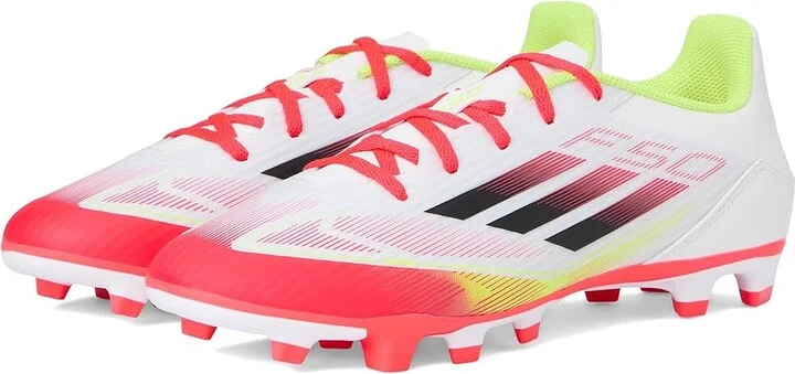 adidas F50 Club Firm Ground/Multi Ground Soccer Cleats Soccer Shoes White/Black/Solar Yellow : Men's 10 - Women's 11 Medium, Rubber