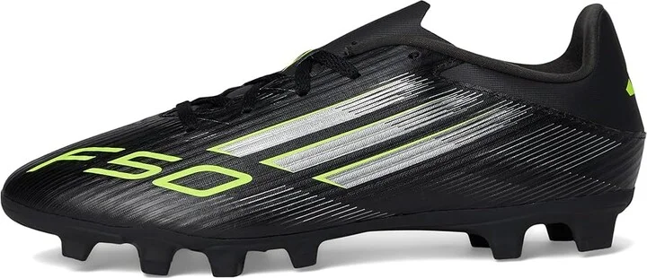 adidas F50 Club Firm/Multi Ground Soccer Cleats Soccer Shoes Black/Iron Metallic/Lucid Lemon : Men's 5 - Women's 6 Medium, Rubber - Image 6