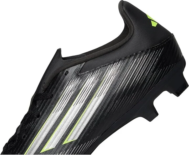 adidas F50 Club Firm/Multi Ground Soccer Cleats Soccer Shoes Black/Iron Metallic/Lucid Lemon : Men's 5 - Women's 6 Medium, Rubber - Image 7
