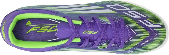 adidas F50 Club Firm/Multi Ground Soccer Cleats Soccer Shoes Purple Rush/White/Lucid Lemon : Men's 10.5 - Women's 11.5 Medium, Rubber - Image 2