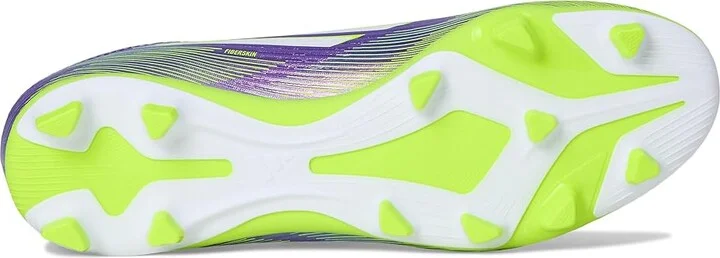 adidas F50 Club Firm/Multi Ground Soccer Cleats Soccer Shoes Purple Rush/White/Lucid Lemon : Men's 10.5 - Women's 11.5 Medium, Rubber - Image 3