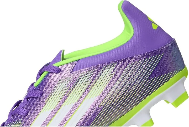 adidas F50 Club Firm/Multi Ground Soccer Cleats Soccer Shoes Purple Rush/White/Lucid Lemon : Men's 10.5 - Women's 11.5 Medium, Rubber - Image 7