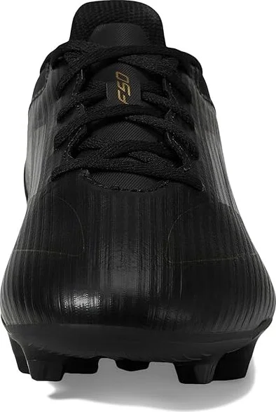 adidas F50 Club Football Boots Flexible Ground Men's Soccer Shoes Black/Iron Metallic/Gold Metallic : 12 D - Medium, Leather - Image 3