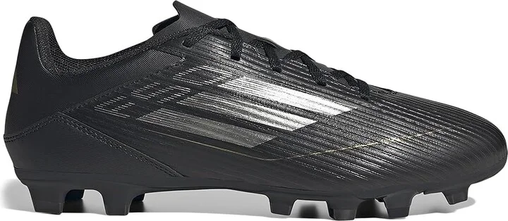 adidas F50 Club Football Boots Flexible Ground Men's Soccer Shoes Black/Iron Metallic/Gold Metallic : 12 D - Medium, Leather - Image 7
