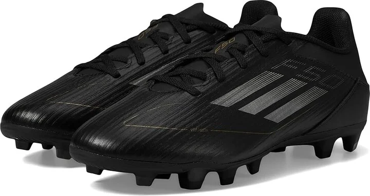 adidas F50 Club Football Boots Flexible Ground Men's Soccer Shoes Black/Iron Metallic/Gold Metallic : 12 D - Medium, Leather