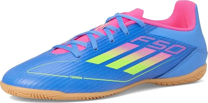adidas F50 Club Indoor Soccer Shoes Blue Fusion/Lucid Lemon/Lucid Pink : Men's 10.5 - Women's 11.5 Medium, Synthetic - Image 5