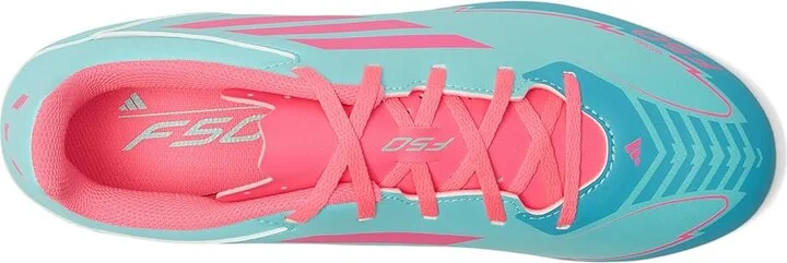 adidas F50 Club Messi Firm Ground/Multi Ground Soccer Cleats Soccer Shoes Flash Aqua/Lucid Pink/Lucid Cyan : Men's 10 - Women's 11 Medium - Image 2