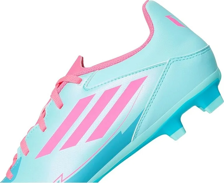adidas F50 Club Messi Firm Ground/Multi Ground Soccer Cleats Soccer Shoes Flash Aqua/Lucid Pink/Lucid Cyan : Men's 10 - Women's 11 Medium - Image 7