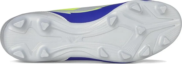 adidas F50 Club Messi Firm Ground/Multi Ground Soccer Cleats Soccer Shoes Silver Metallic/Solar Yellow/Lucid Blue : Men's 12 - Women's 13 Medium - Image 3