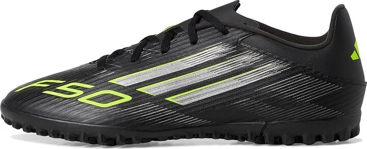 adidas F50 Club Turf Soccer Cleats Soccer Shoes Black/Iron Metallic/Lucid Lemon : Men's 13 - Women's 14 Medium, Rubber - Image 6