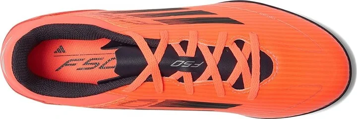 adidas F50 Club Turf Soccer Cleats Soccer Shoes Turbo/Aurora Black/Platin Metallic : Men's 10 - Women's 11 Medium, Leather - Image 2