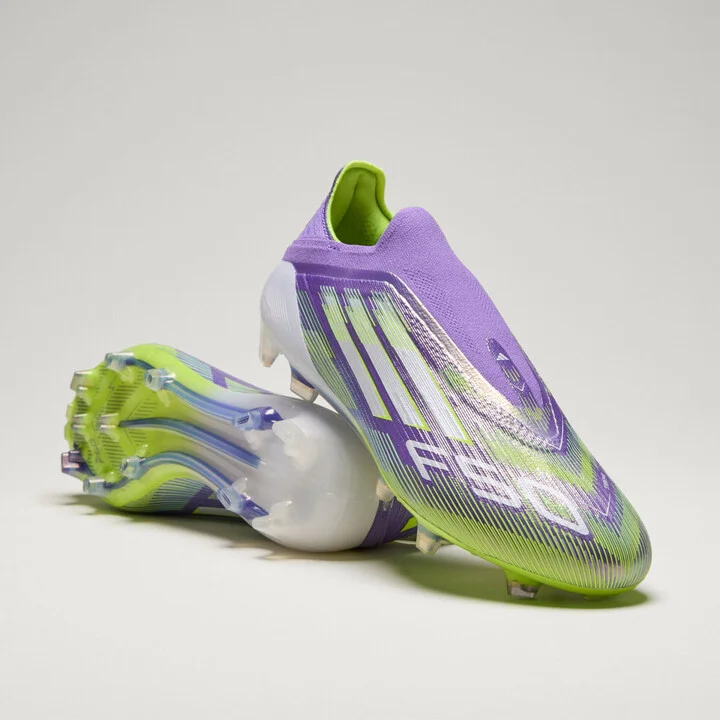 adidas F50 Elite Laceless Firm Ground Cleats Purple Rush 5.5 Unisex