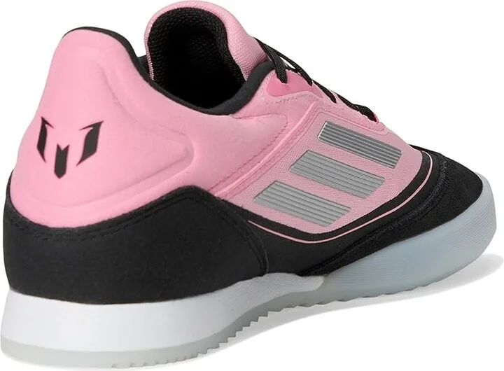 adidas F50 Freestyle 24 Messi Indoor Soccer Cleats Soccer Shoes Light Pink/Silver Metallic/Black : Men's 11 - Women's 12 Medium, Suede - Image 4