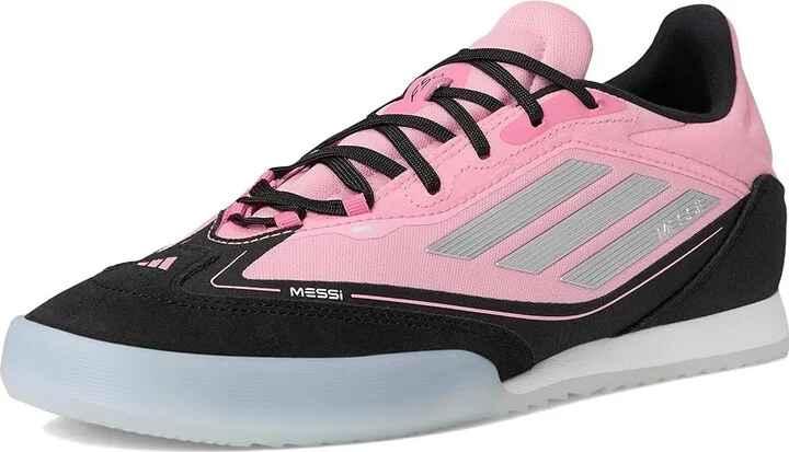 adidas F50 Freestyle 24 Messi Indoor Soccer Cleats Soccer Shoes Light Pink/Silver Metallic/Black : Men's 11 - Women's 12 Medium, Suede - Image 5