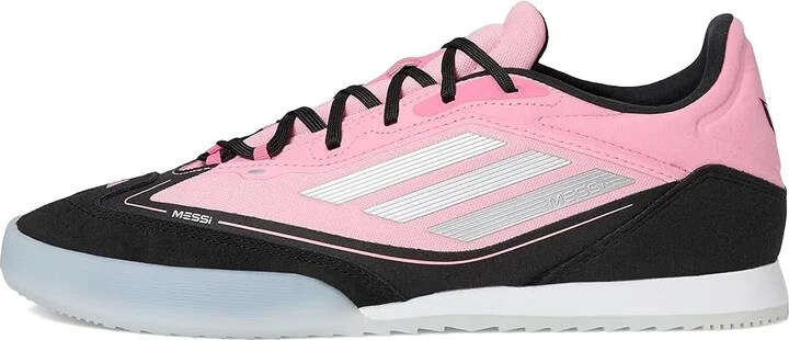 adidas F50 Freestyle 24 Messi Indoor Soccer Cleats Soccer Shoes Light Pink/Silver Metallic/Black : Men's 11 - Women's 12 Medium, Suede - Image 6