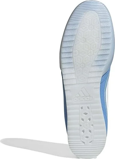 adidas F50 Freestyle 24 Messi Indoor Soccer Cleats Soccer Shoes White/Gold Metallic/Blue Burst : Men's 10 - Women's 11 Medium, Suede - Image 3