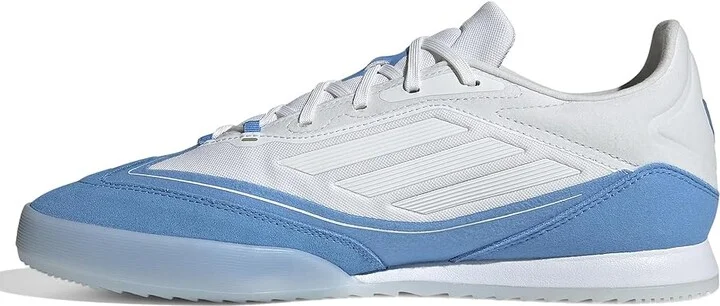 adidas F50 Freestyle 24 Messi Indoor Soccer Cleats Soccer Shoes White/Gold Metallic/Blue Burst : Men's 10 - Women's 11 Medium, Suede - Image 6