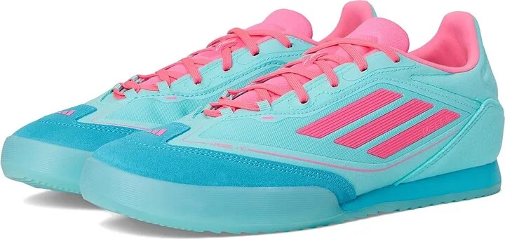 adidas F50 Freestyle Messi Indoor Soccer Cleats Soccer Shoes Flash Aqua/Lucid Pink/Lucid Cyan : Men's 13.5 - Women's 14.5 Medium, Rubber