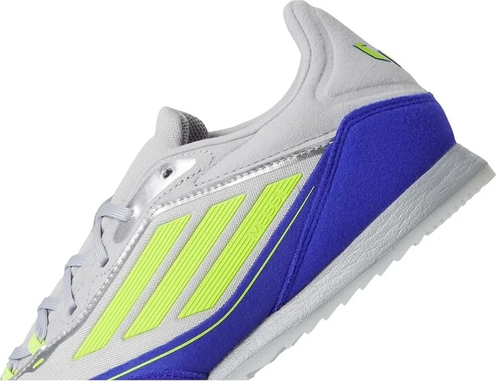 adidas F50 Freestyle Messi Indoor Soccer Cleats Soccer Shoes Silver Metallic/Solar Yellow/Lucid Blue : Men's 13 - Women's 14 Medium, Rubber - Image 7