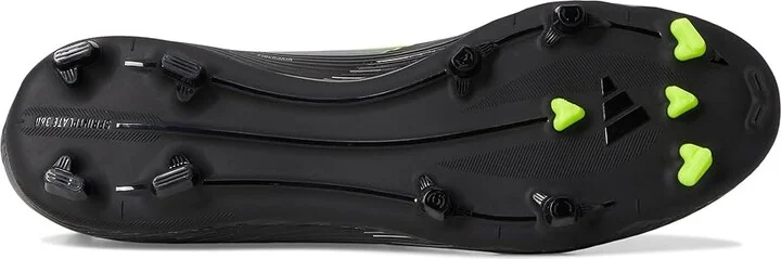 adidas F50 League Firm Ground Soccer Cleats Soccer Shoes Black/Iron Metallic/Lucid Lemon : Men's 6.5 - Women's 7.5 Medium, Rubber - Image 3