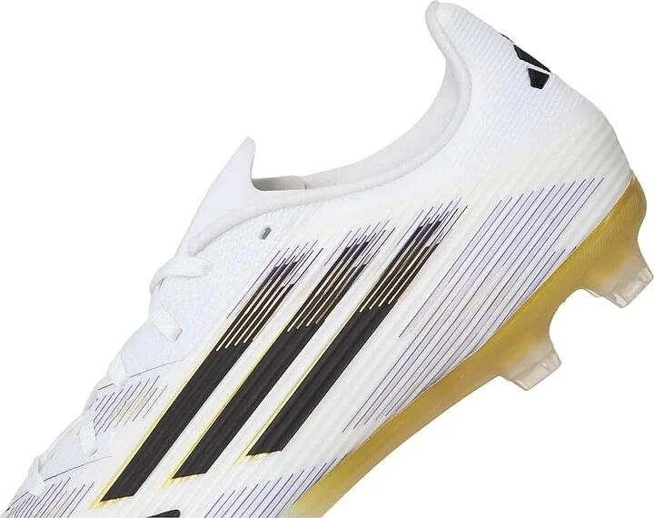 adidas F50 League Firm Ground Soccer Cleats Soccer Shoes White/Black/Gold Metallic : Men's 10.5 - Women's 11.5 Medium, Rubber - Image 7