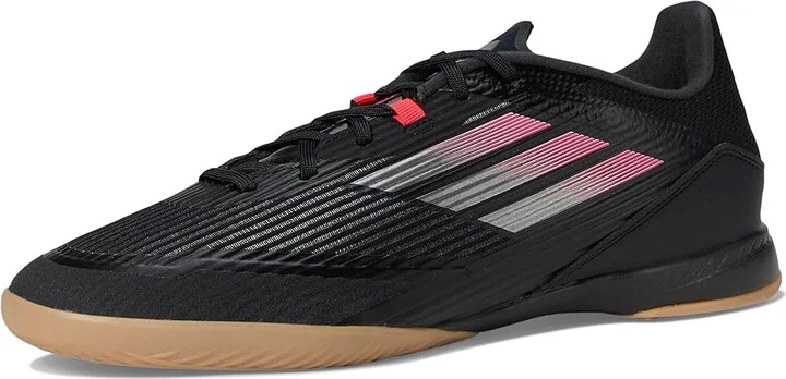 adidas F50 League Indoor Soccer Cleats Soccer Shoes Black/Iron Metallic/Lucid Red : Men's 12.5 - Women's 13.5 Medium, Leather/Suede - Image 5
