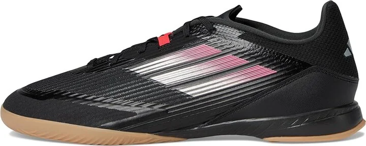 adidas F50 League Indoor Soccer Cleats Soccer Shoes Black/Iron Metallic/Lucid Red : Men's 12.5 - Women's 13.5 Medium, Leather/Suede - Image 6