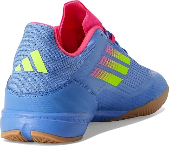 adidas F50 League Indoor Soccer Cleats Soccer Shoes None/Lucid Lemon/Lucid Pink : Men's 11.5 - Women's 12.5 Medium, Leather/Suede - Image 4