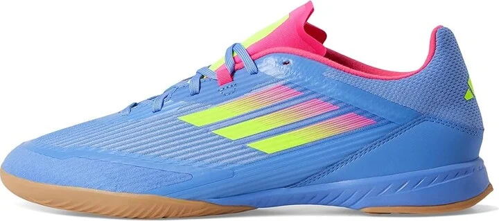adidas F50 League Indoor Soccer Cleats Soccer Shoes None/Lucid Lemon/Lucid Pink : Men's 11.5 - Women's 12.5 Medium, Leather/Suede - Image 6