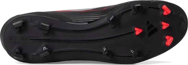 adidas F50 League Laceless Firm Ground/Multi Ground Soccer Cleats Soccer Shoes Black/Iron Metallic/Lucid Red : Men's 12 - Women's 13 Medium - Image 3