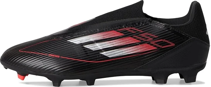 adidas F50 League Laceless Firm Ground/Multi Ground Soccer Cleats Soccer Shoes Black/Iron Metallic/Lucid Red : Men's 12 - Women's 13 Medium - Image 6