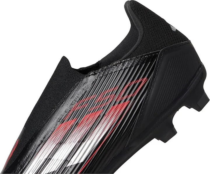 adidas F50 League Laceless Firm Ground/Multi Ground Soccer Cleats Soccer Shoes Black/Iron Metallic/Lucid Red : Men's 12 - Women's 13 Medium - Image 7